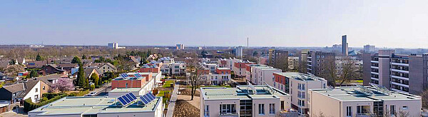 Solaranlagen auf den Dächern